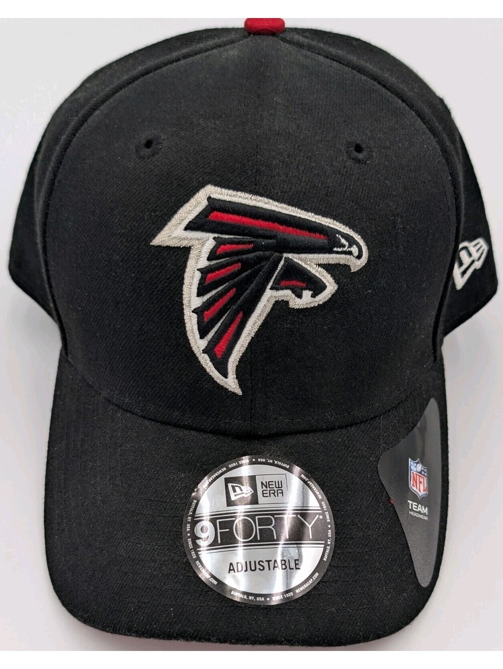 New Era 9FORTY Atlanta Falcons Adjustable Hat Cap Black NFL Team Apparel NWT